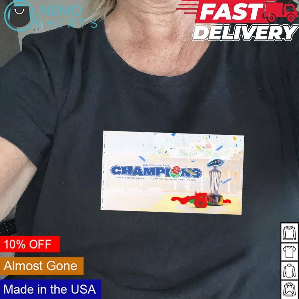 Michigan Wolverines advances to 2024 Rose Bowl Game - Adult & Kids T-Shirts, Sweatshirts & Hoodies apparel design preview 2