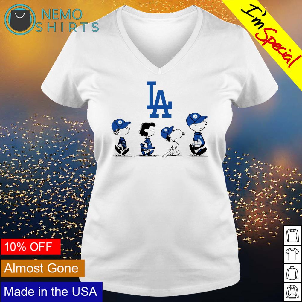 Peanuts characters Los Angeles Dodgers - Adult & Kids T-Shirts, Sweatshirts & Hoodies apparel design preview 5