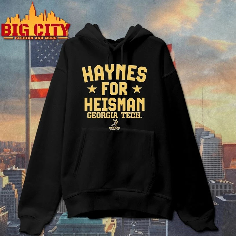 Georgia Tech Yellow Jackets Haynes King For Heisman - Adult & Kids T-Shirts, Sweatshirts & Hoodies apparel design preview 2