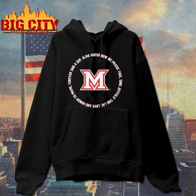 Miami OH RedHawks Fight Song Lyrics - Adult & Kids T-Shirts, Sweatshirts & Hoodies apparel design preview 2