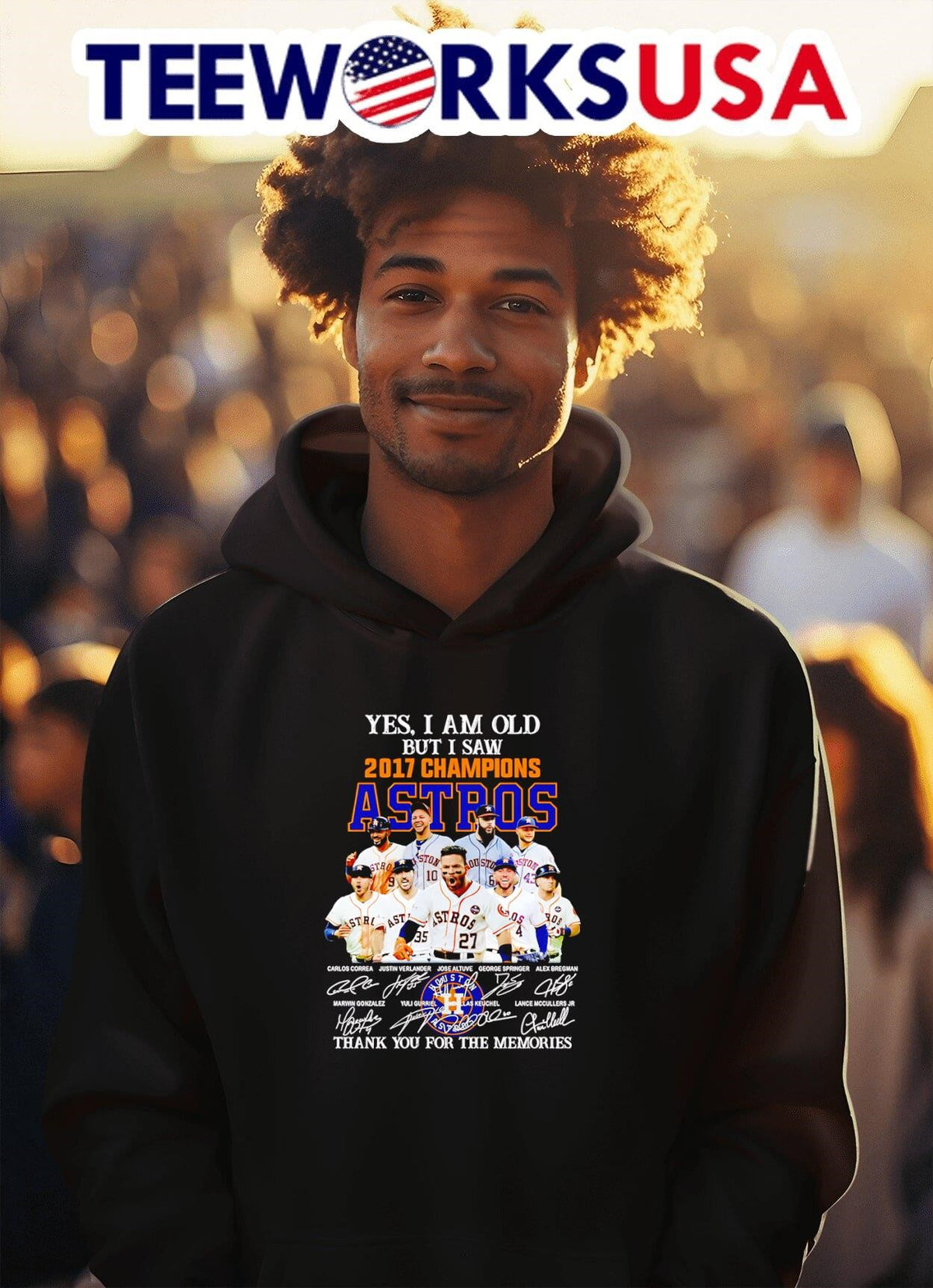 Yes I am old but saw 2017 Champions Houston Astros - Adult & Kids T-Shirts, Sweatshirts & Hoodies apparel design preview 2