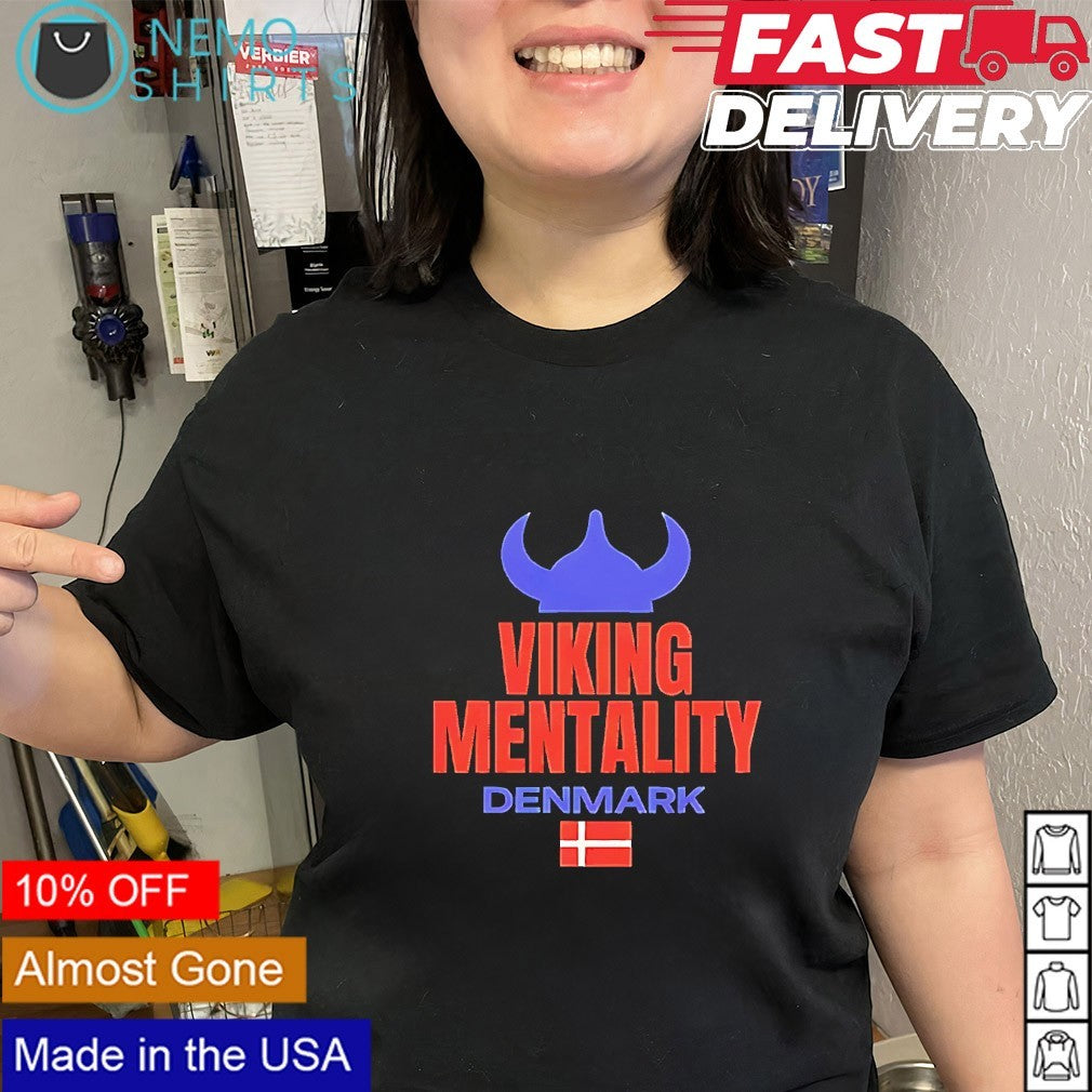 Denmark Viking Mentality graphic - Adult & Kids T-Shirts, Sweatshirts & Hoodies apparel design preview 2