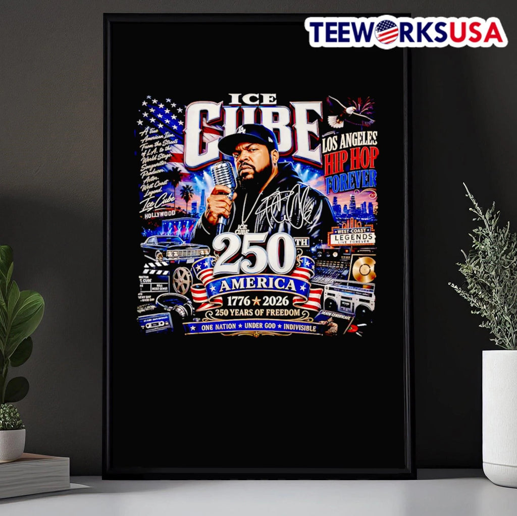 Ice Cube 250 Years Of Freedom America 1776 2026 - Adult & Kids T-Shirts, Sweatshirts & Hoodies apparel design preview 5
