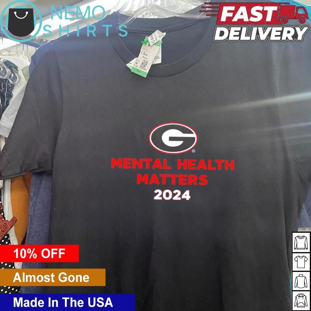 Georgia Bulldogs mental health matters 2024 - Adult & Kids T-Shirts, Sweatshirts & Hoodies apparel design preview 5