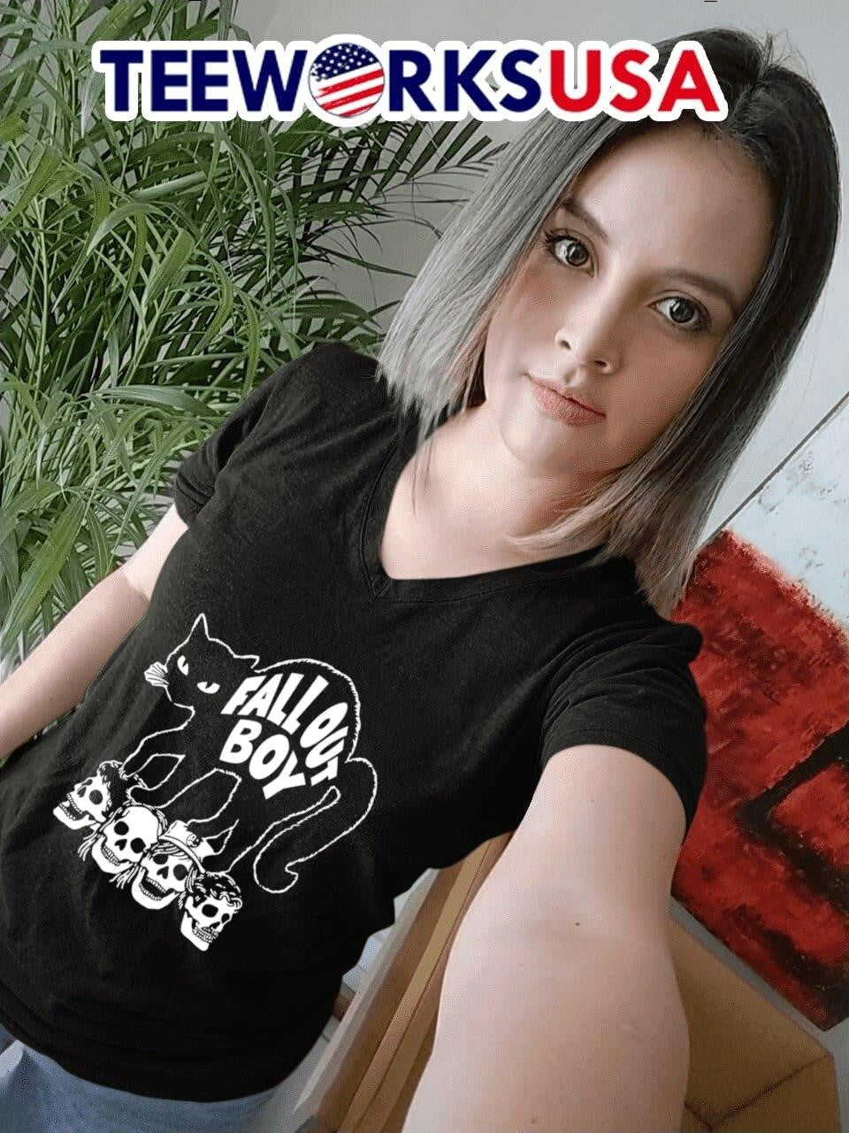 Black Cat Fall Out Boy - Adult & Kids T-Shirts, Sweatshirts & Hoodies apparel design preview 7
