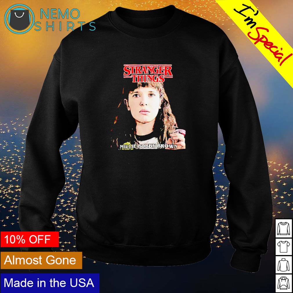 Stranger Things Eleven millie bobby brown - Adult & Kids T-Shirts, Sweatshirts & Hoodies apparel design preview 4