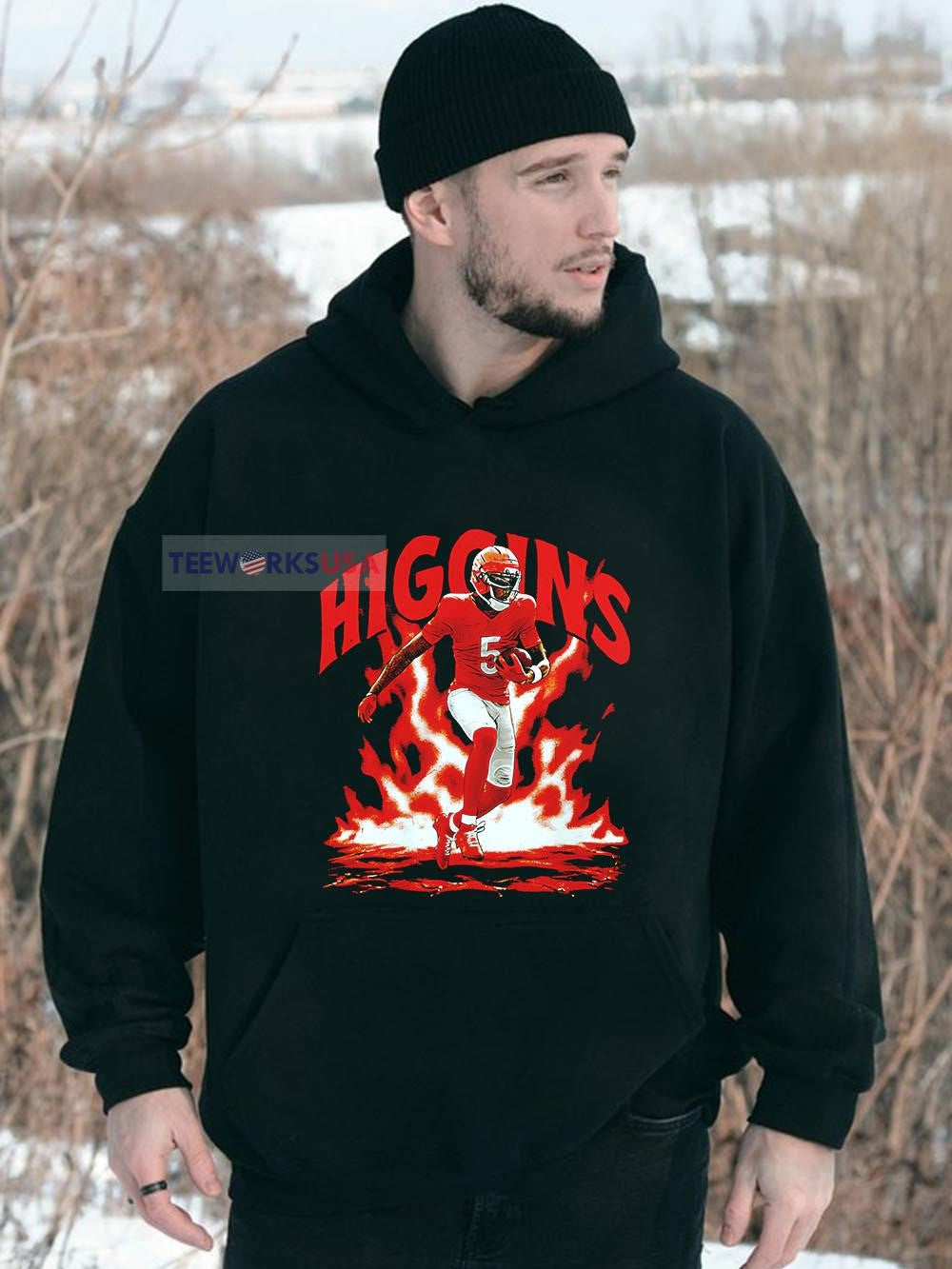 Higgins Cincinnati Aura - Adult & Kids T-Shirts, Sweatshirts & Hoodies apparel design preview 2