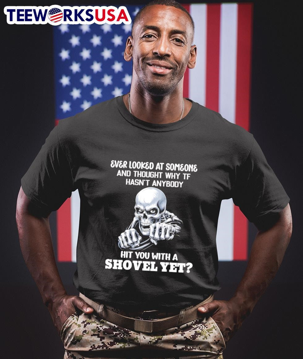 Skeleton ever looked at someone and thought why TF - Adult & Kids T-Shirts, Sweatshirts & Hoodies apparel design preview 1
