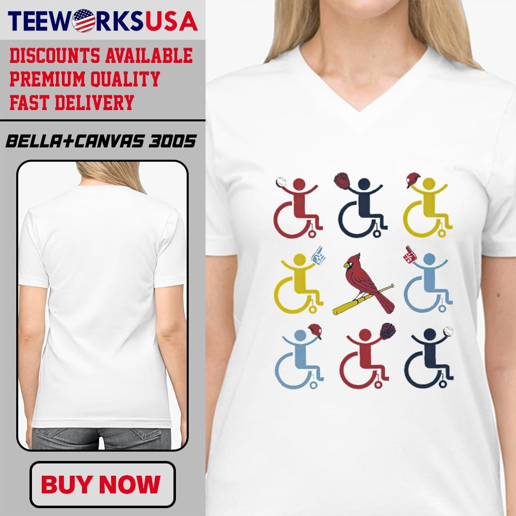 Wheelchair Cardinals Celebrate Disability Night 2024 - Adult & Kids T-Shirts, Sweatshirts & Hoodies apparel design preview 4