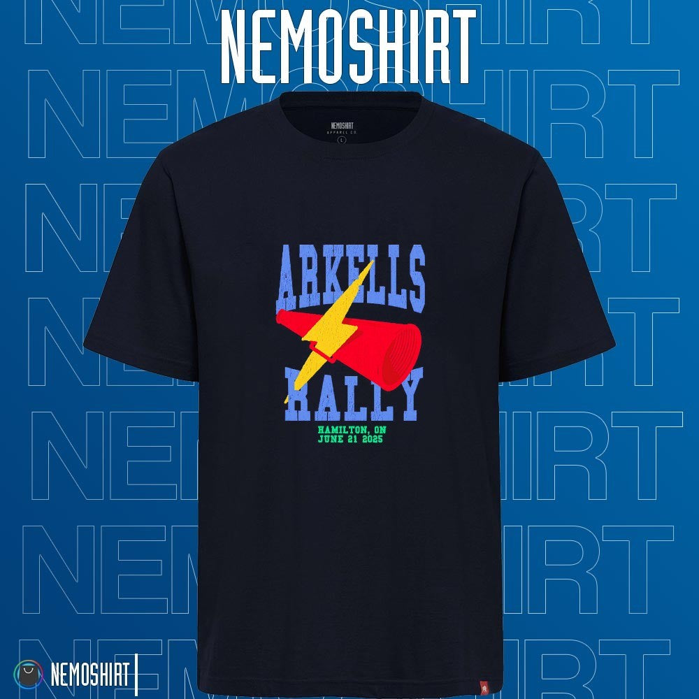 Arkells the Rally Hamilton on June 2025 event - Adult & Kids T-Shirts, Sweatshirts & Hoodies apparel design preview 1