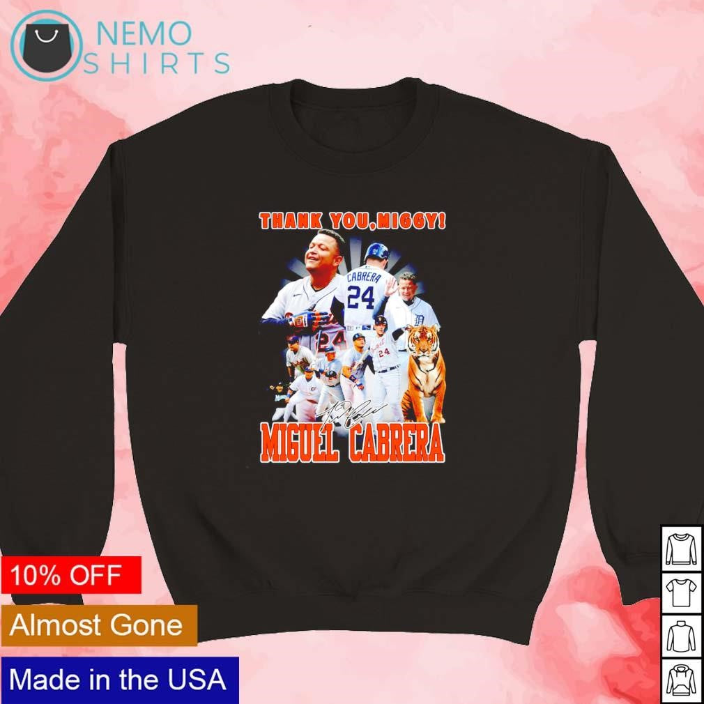 Thank You Miggy Miguel Cabrera signature - Adult & Kids T-Shirts, Sweatshirts & Hoodies apparel design preview 3