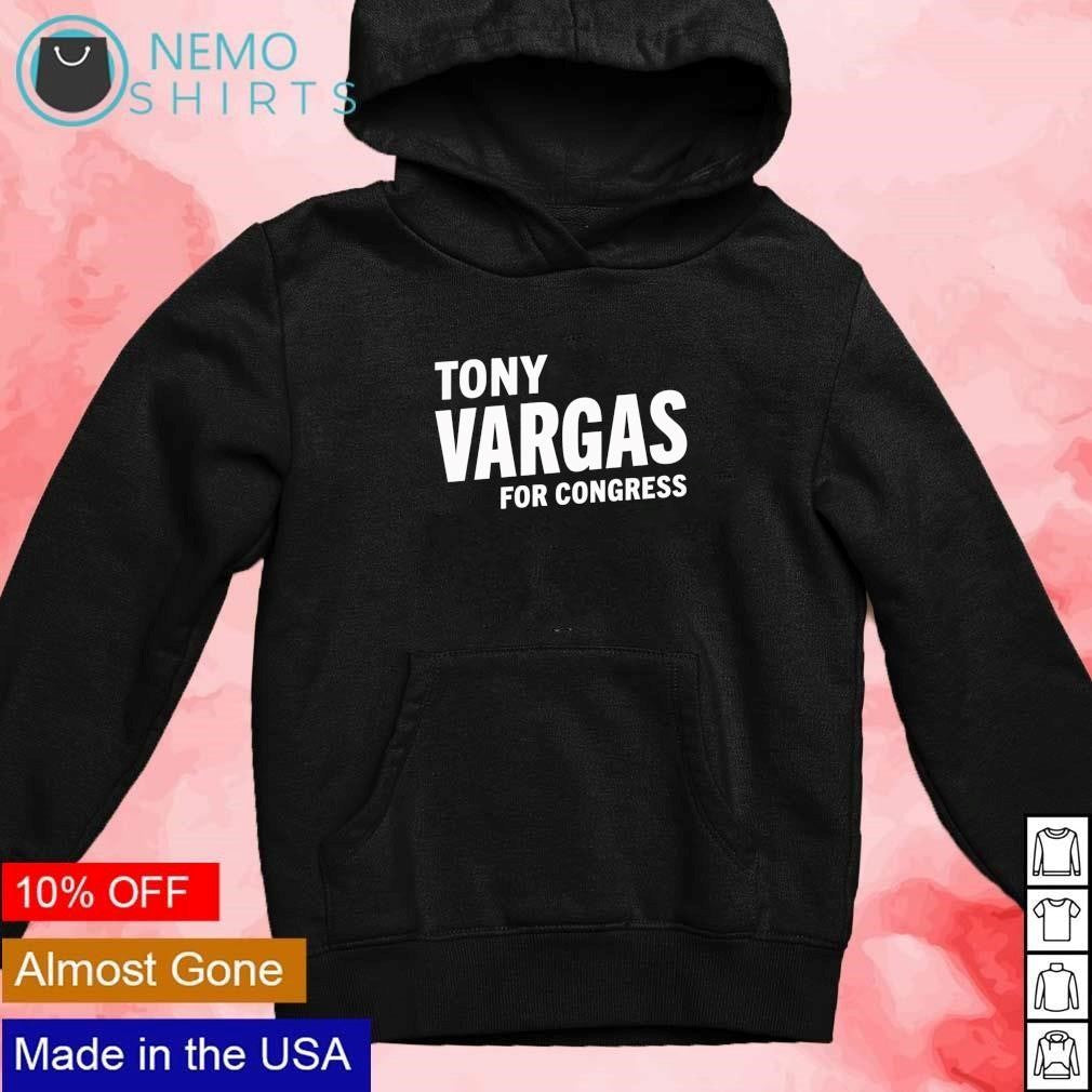 Tony Vargas for Congress - Adult & Kids T-Shirts, Sweatshirts & Hoodies apparel design preview 2