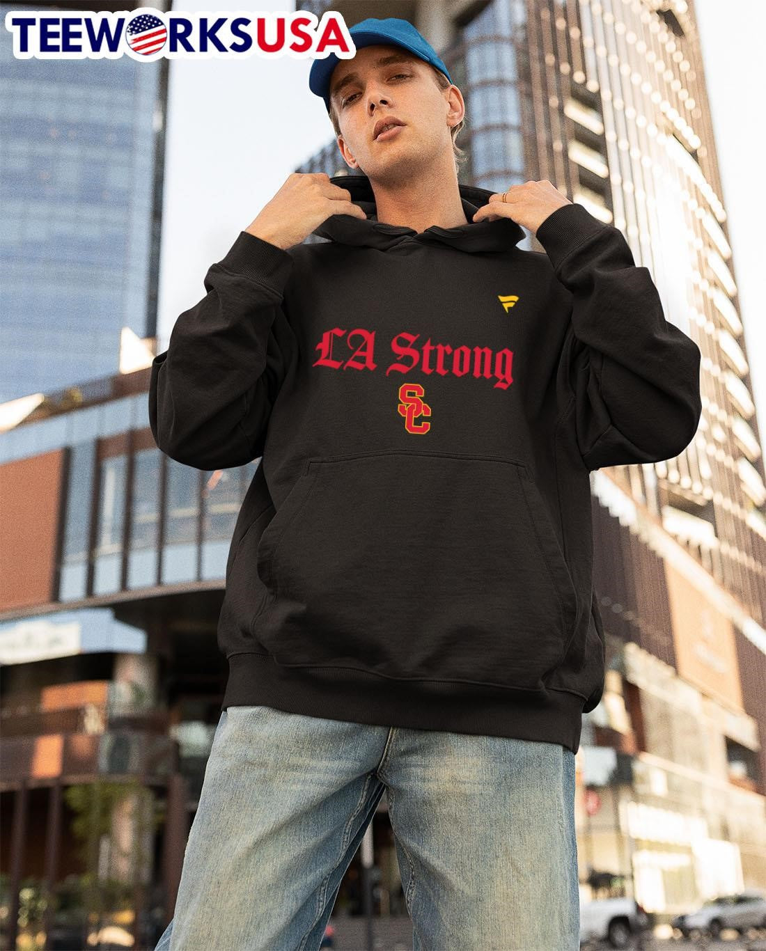 LA Strong USC Trojans football - Adult & Kids T-Shirts, Sweatshirts & Hoodies apparel design preview 3