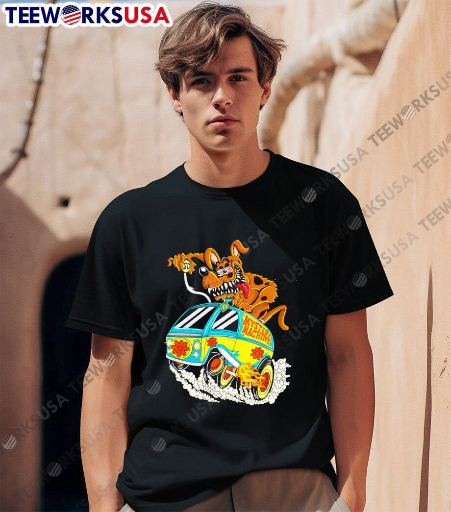 Scooby Funky Dog mystery machine - Adult & Kids T-Shirts, Sweatshirts & Hoodies apparel design preview 1