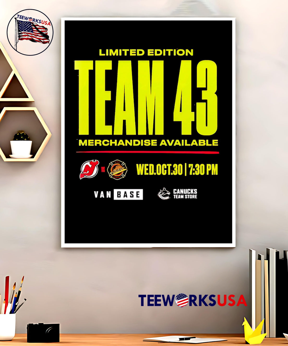 Vancouver Canucks Fire Rescue Team 43 - Adult & Kids T-Shirts, Sweatshirts & Hoodies apparel design preview 5