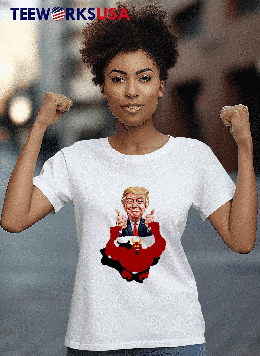 South Park Devil With Trump cartoon - Adult & Kids T-Shirts, Sweatshirts & Hoodies apparel design preview 8