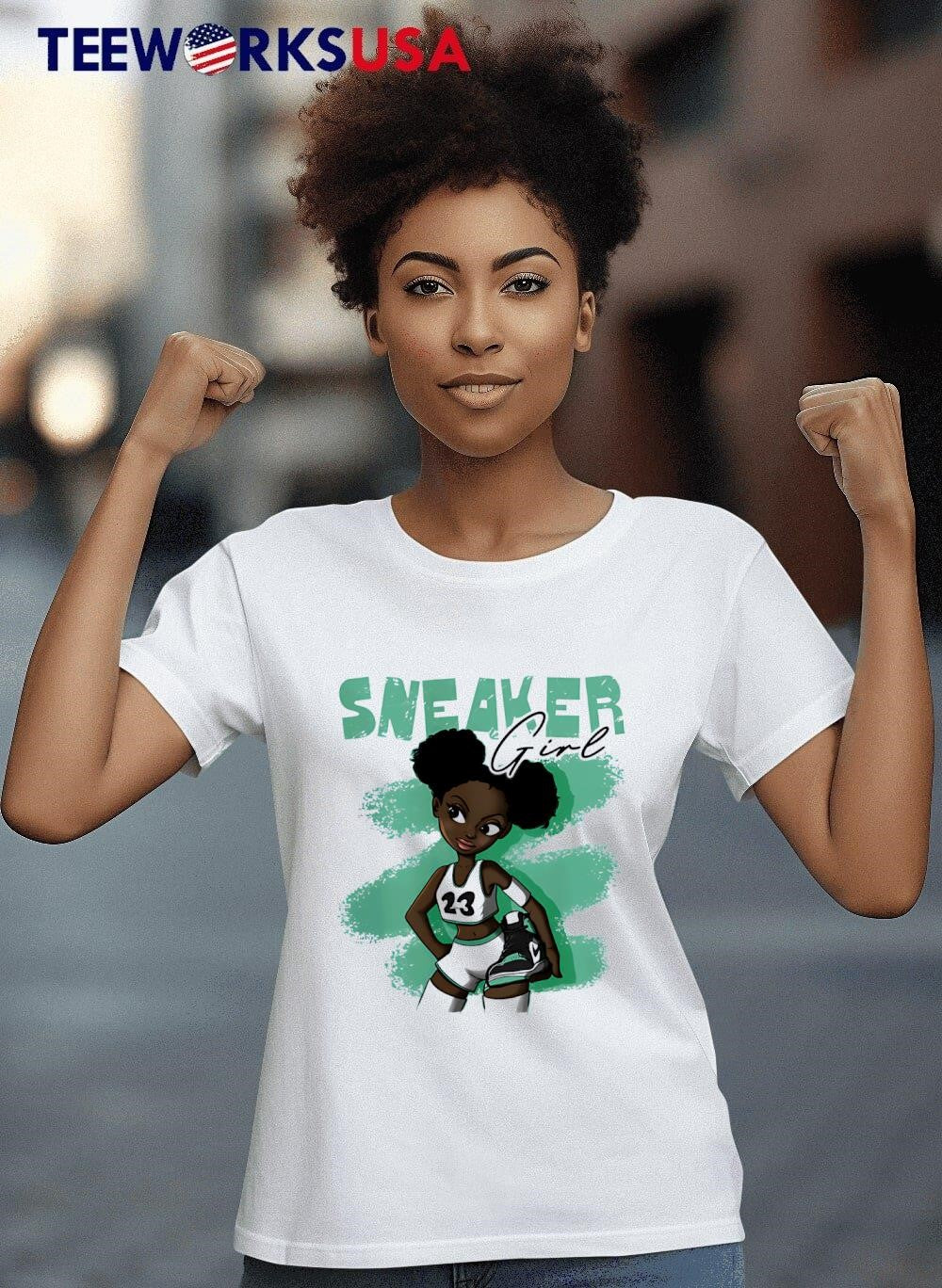 Sneaker Girl 23 cartoon basketball - Adult & Kids T-Shirts, Sweatshirts & Hoodies apparel design preview 4