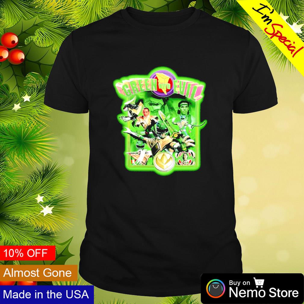 Green with Evil mighty morphin power rangers - Adult & Kids T-Shirts, Sweatshirts & Hoodies apparel design preview 1