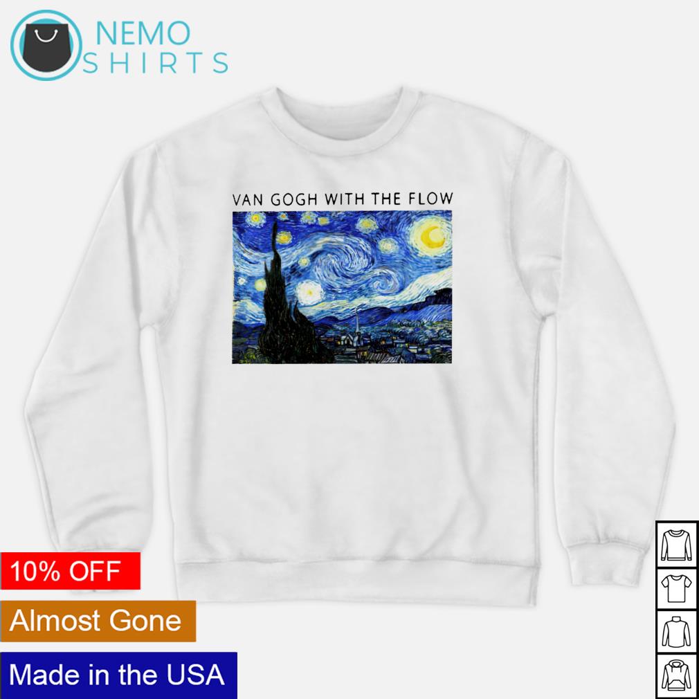 Van Gogh with the flow - Adult & Kids T-Shirts, Sweatshirts & Hoodies product image 4