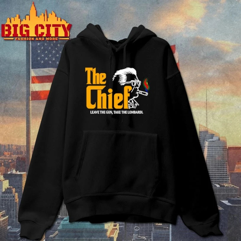 The Chief Leave Gun Take Lombardi - Adult & Kids T-Shirts, Sweatshirts & Hoodies apparel design preview 2
