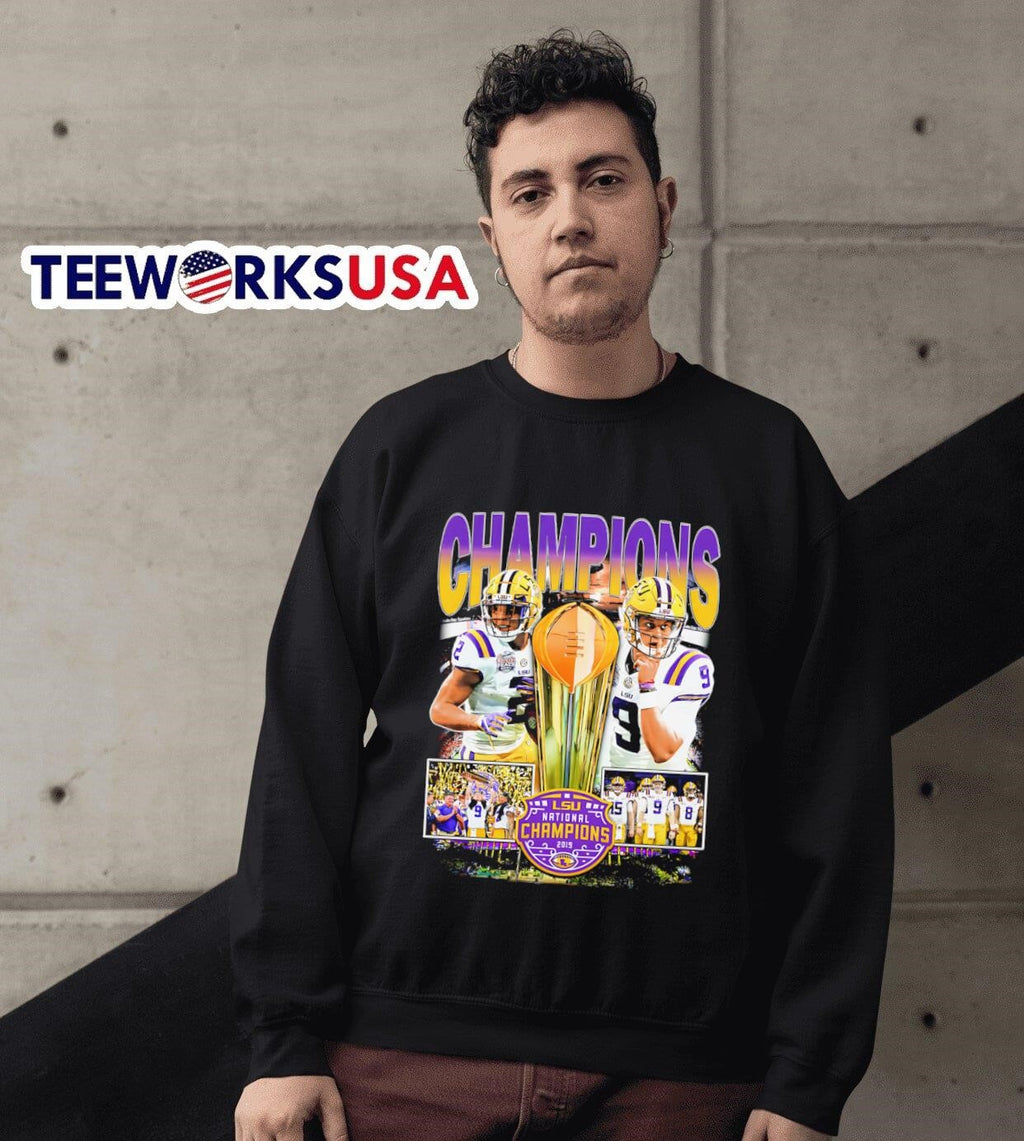2019 LSU Championship graphic - Adult & Kids T-Shirts, Sweatshirts & Hoodies apparel design preview 3