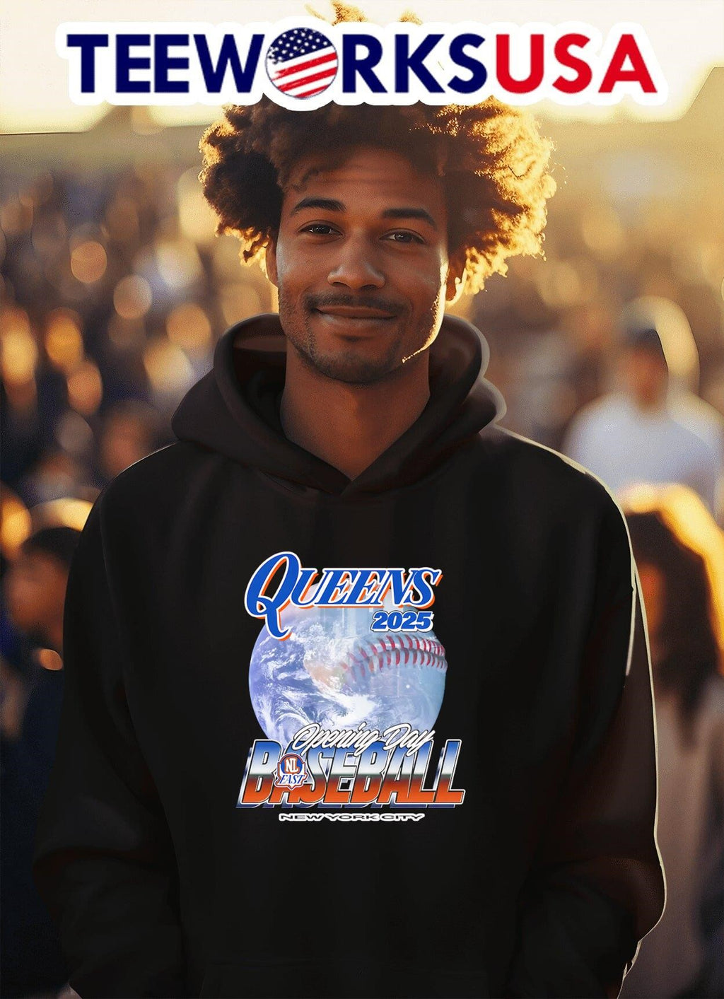 Queen New York Mets against the world Opening Day - Adult & Kids T-Shirts, Sweatshirts & Hoodies apparel design preview 2