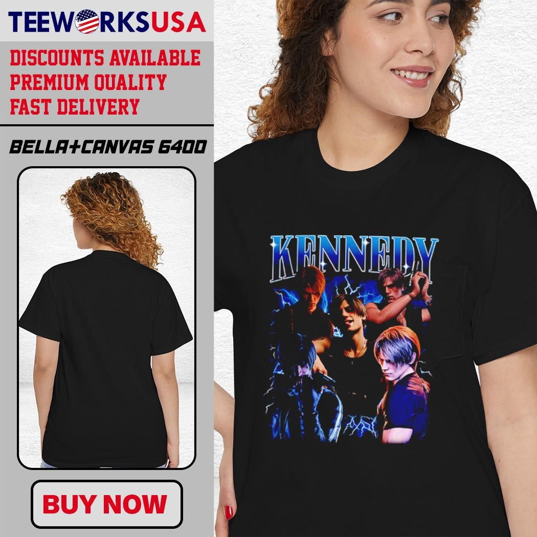 Leon Scott Kennedy the Resident Evil Classic style - Adult & Kids T-Shirts, Sweatshirts & Hoodies apparel design preview 4