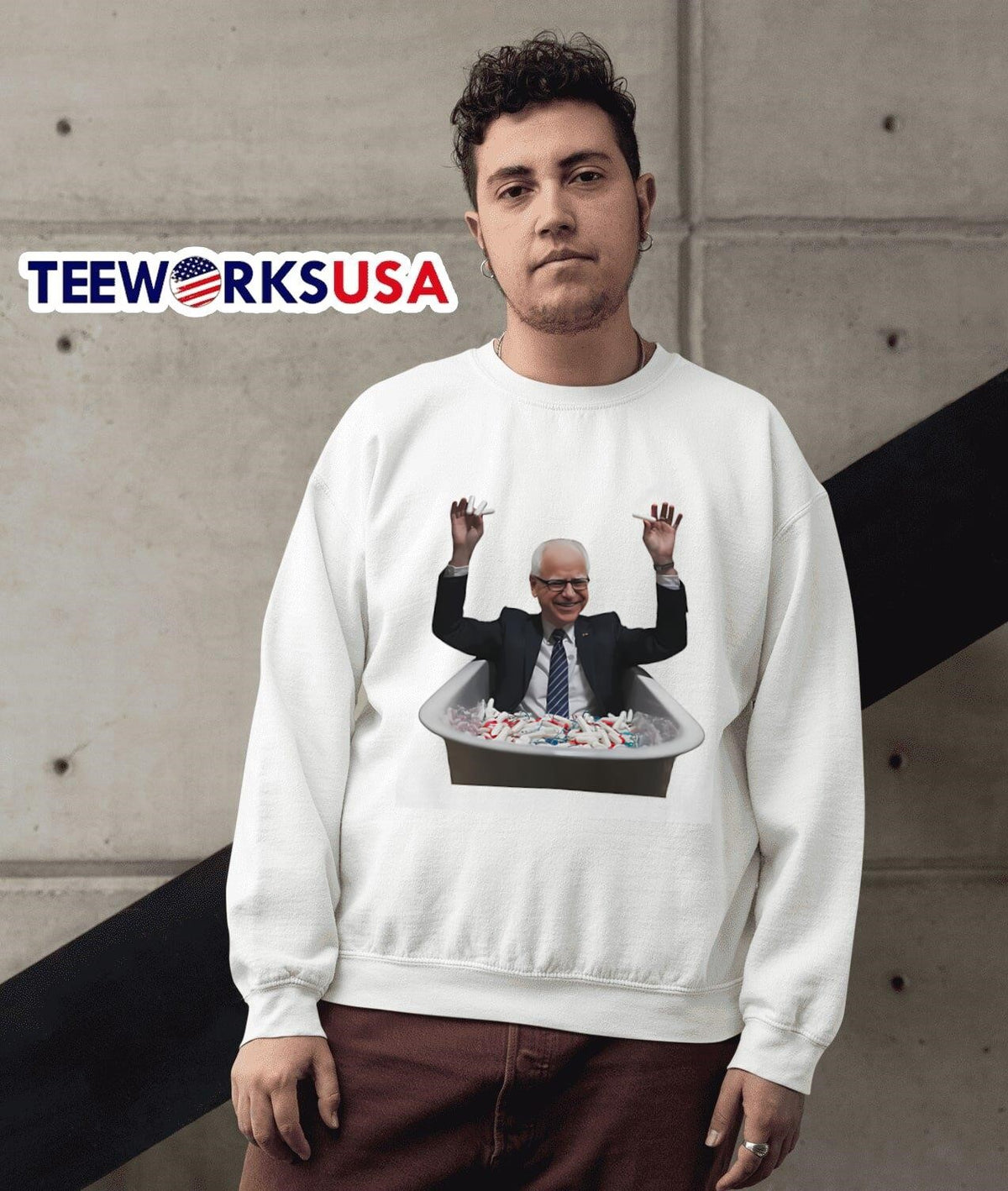 Tampon Tim bathtub - Adult & Kids T-Shirts, Sweatshirts & Hoodies apparel design preview 3