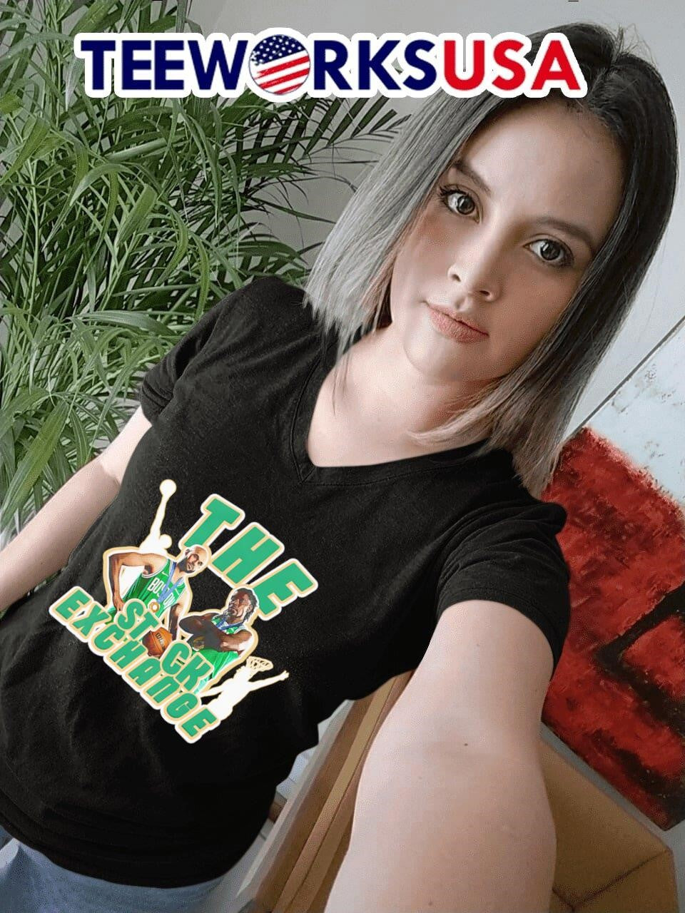 The Stock Exchange Boston Celtics Derrick White and - Adult & Kids T-Shirts, Sweatshirts & Hoodies apparel design preview 4