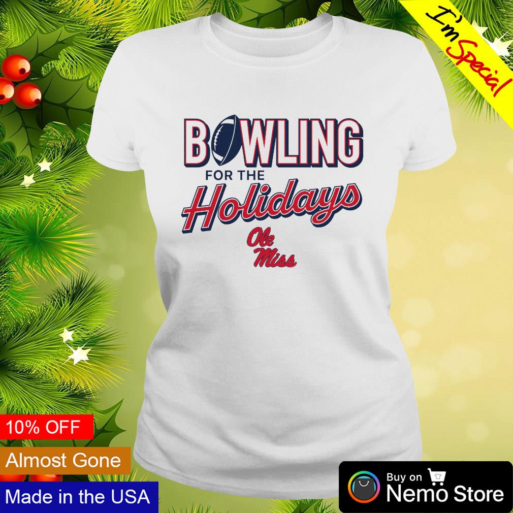 Ole Miss Rebels bowling for the holidays - Adult & Kids T-Shirts, Sweatshirts & Hoodies apparel design preview 3