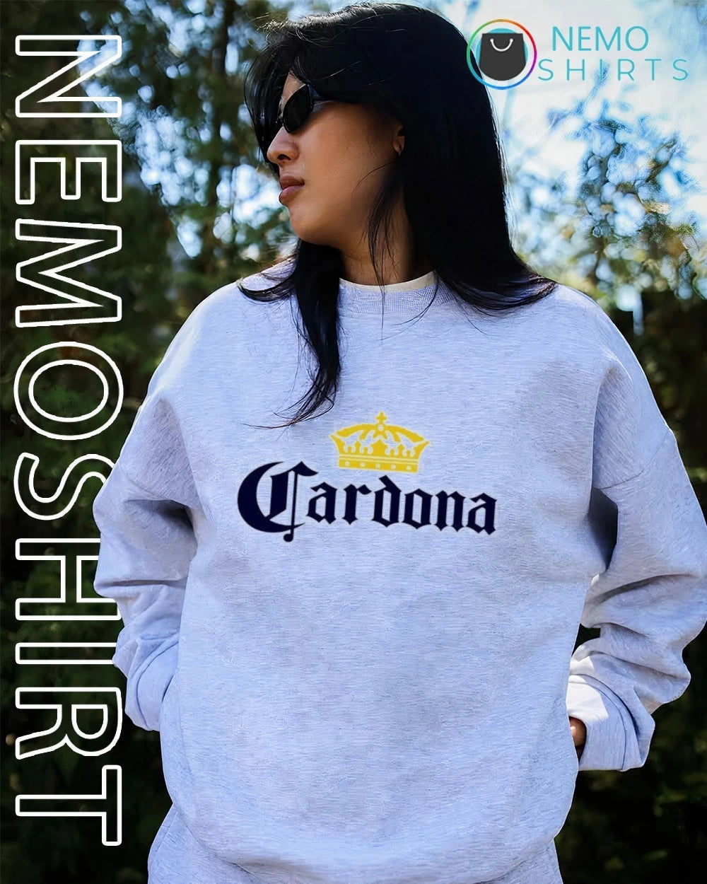 Cardona Crown x Corona Logo mashup - Adult & Kids T-Shirts, Sweatshirts & Hoodies apparel design preview 4