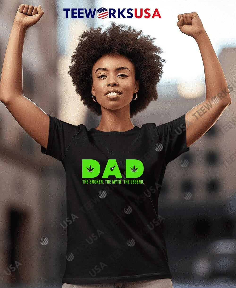 Dad the smoker myth legend - Adult & Kids T-Shirts, Sweatshirts & Hoodies apparel design preview 4