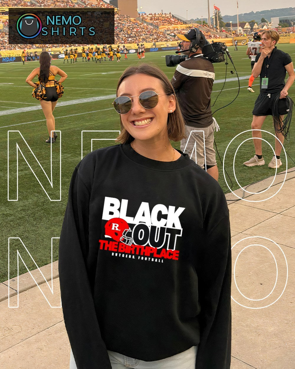 Blackout the birthplace Rutgers football - Adult & Kids T-Shirts, Sweatshirts & Hoodies apparel design preview 6