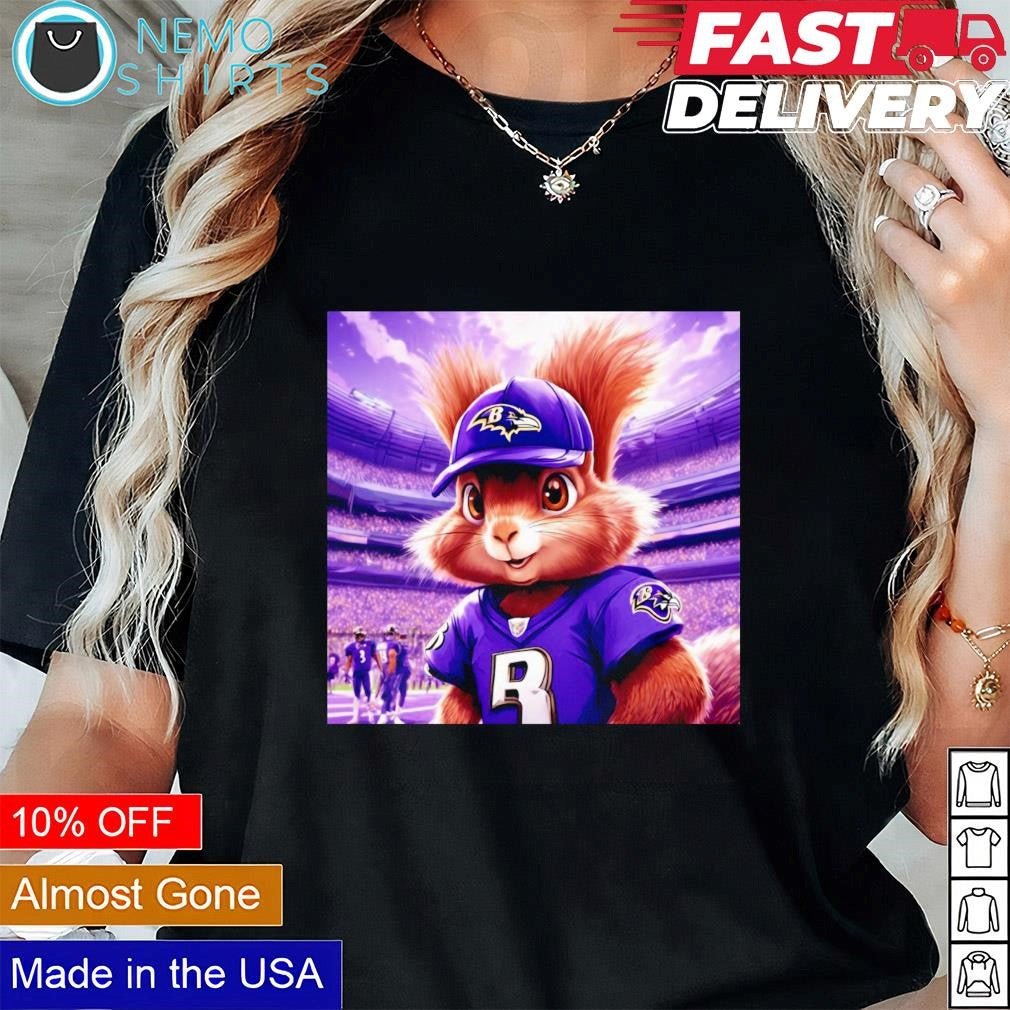 Nut football player Baltimore Ravens - Adult & Kids T-Shirts, Sweatshirts & Hoodies apparel design preview 1