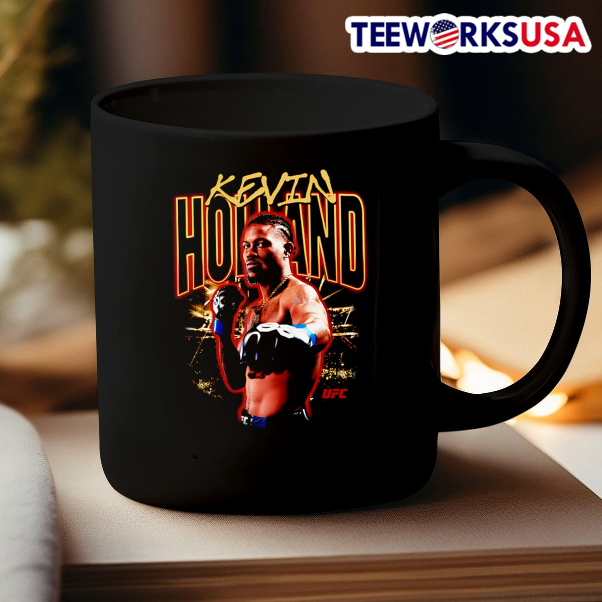 UFC Kevin Holland graphic - Adult & Kids T-Shirts, Sweatshirts & Hoodies apparel design preview 3