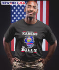I may live in Kansas but I'm a Buffalo Bills fan - Adult & Kids T-Shirts, Sweatshirts & Hoodies apparel design preview 1