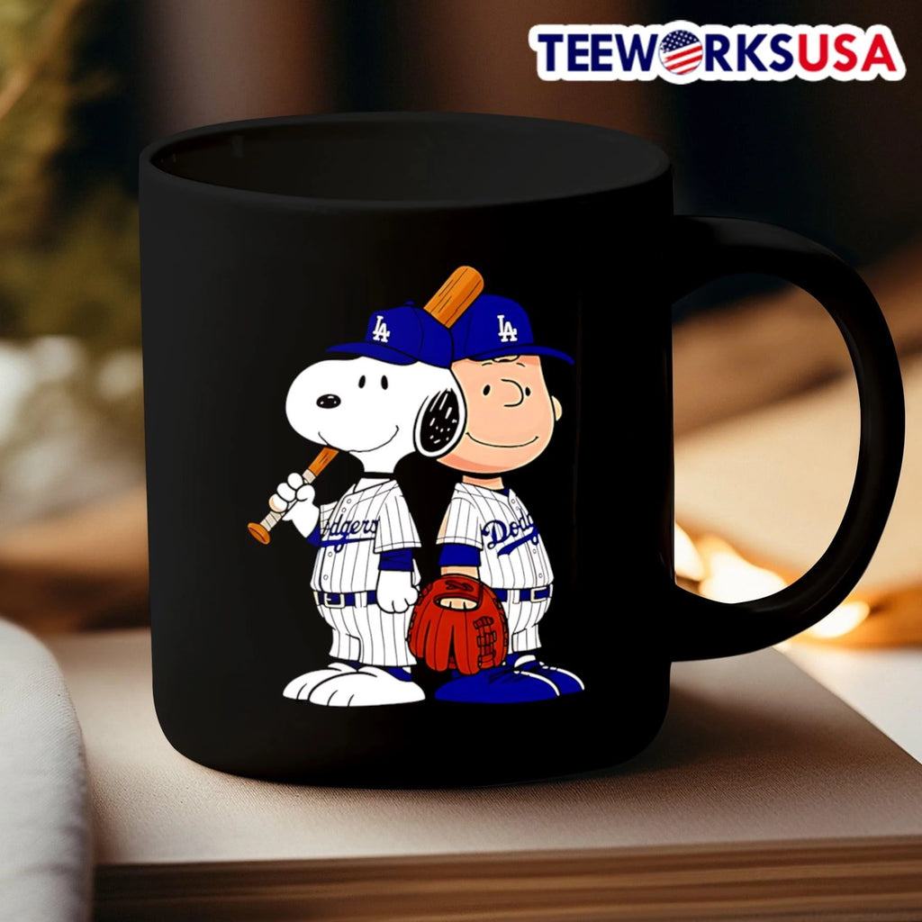 Dodgers Snoopy And Charlie Brown - Adult & Kids T-Shirts, Sweatshirts & Hoodies apparel design preview 3