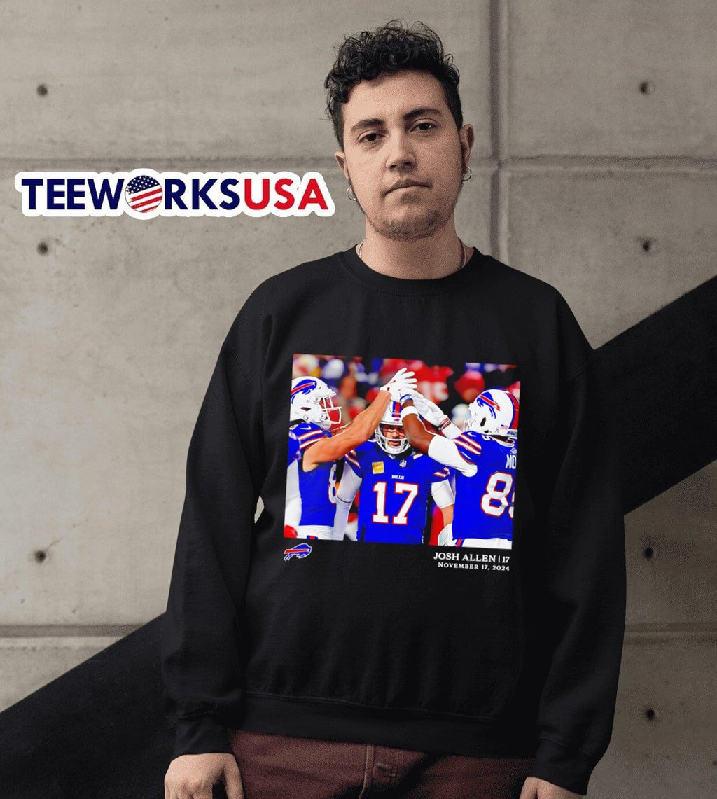 Buffalo Bills Josh Allen Flash Features Week 11 - Adult & Kids T-Shirts, Sweatshirts & Hoodies apparel design preview 6