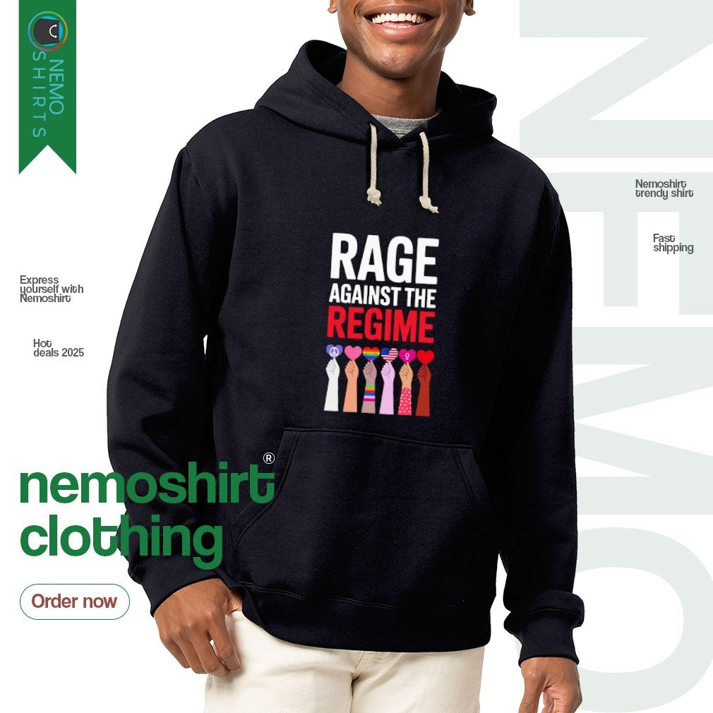 Rage against the regime LGBT pride - Adult & Kids T-Shirts, Sweatshirts & Hoodies apparel design preview 2