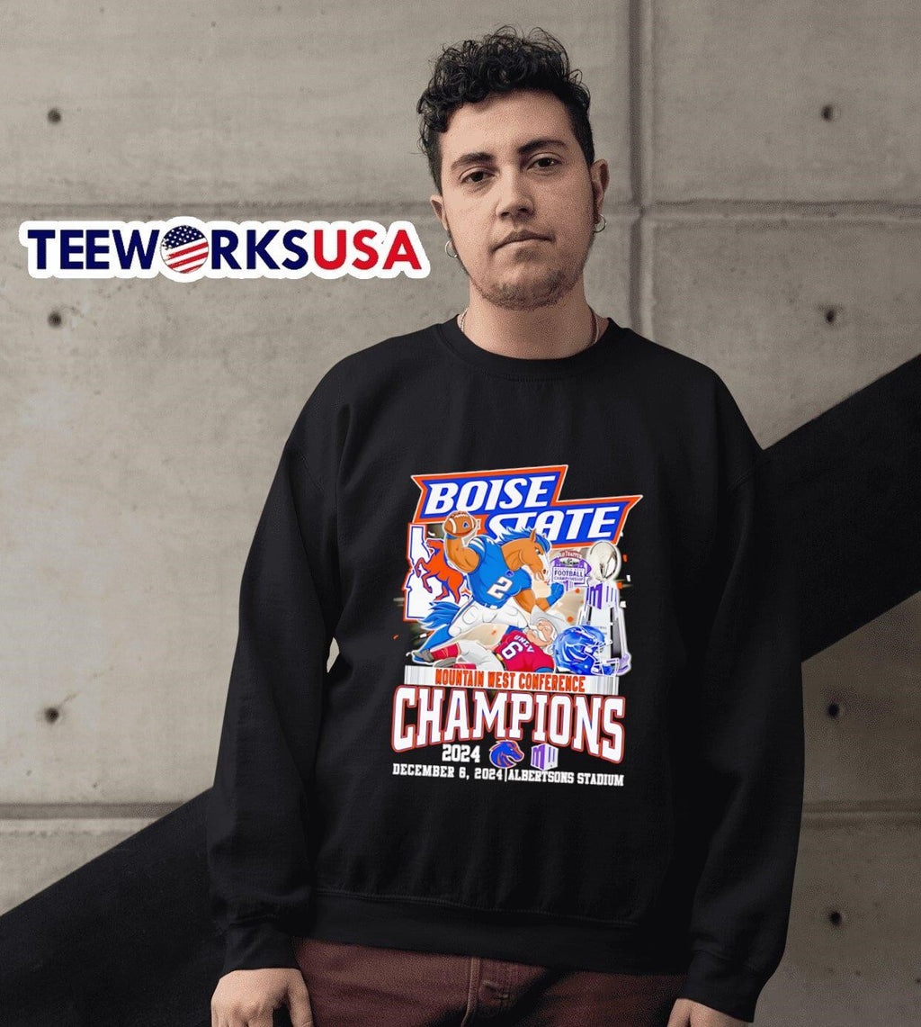 Boise State beat UNLV Mountain West Conference - Adult & Kids T-Shirts, Sweatshirts & Hoodies apparel design preview 6