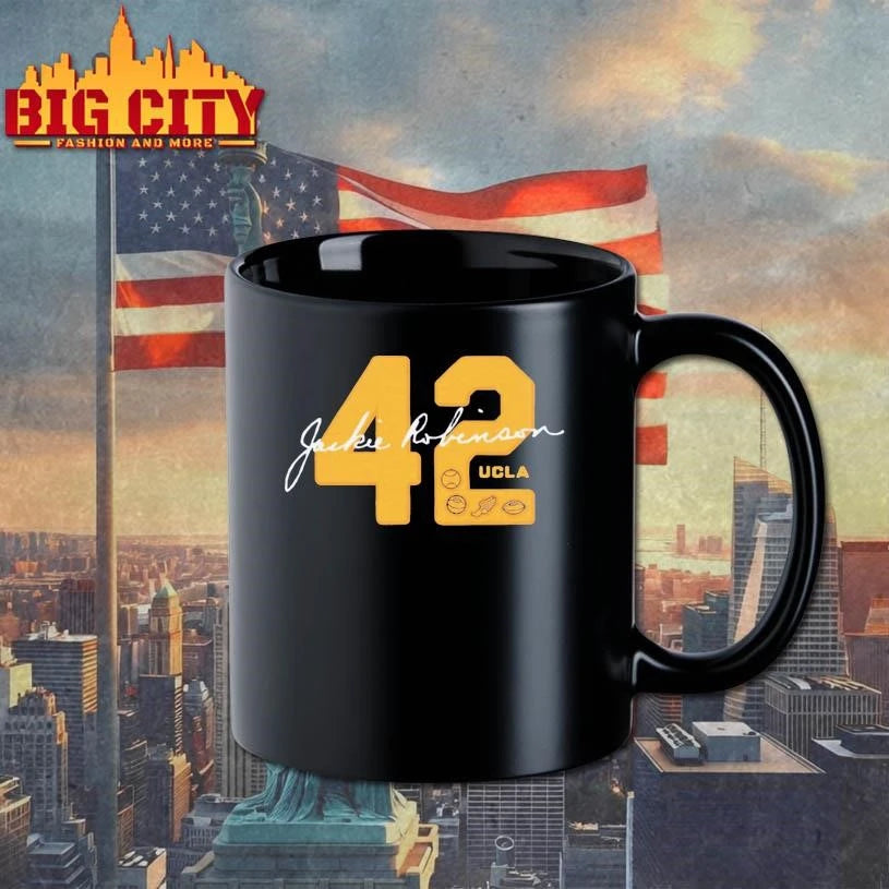 UCLA Jackie Robinson 42 Letterman - Adult & Kids T-Shirts, Sweatshirts & Hoodies apparel design preview 3
