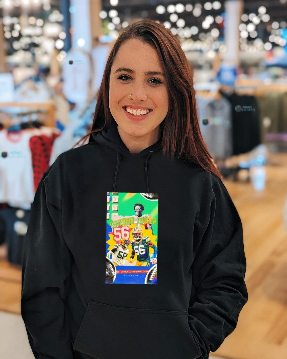 Edgerrin Cooper Green Bay Packers no 56 go pack - Adult & Kids T-Shirts, Sweatshirts & Hoodies apparel design preview 5