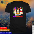 Cat happy Hallothanksmas - Adult & Kids T-Shirts, Sweatshirts & Hoodies apparel design preview 1