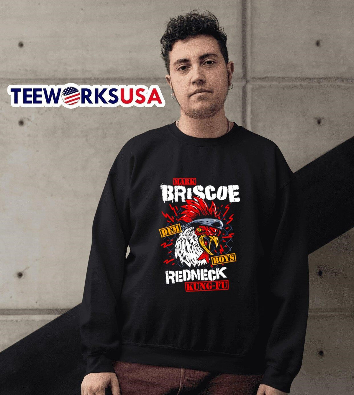 Mark Briscoe Chicken Attack - Adult & Kids T-Shirts, Sweatshirts & Hoodies apparel design preview 6