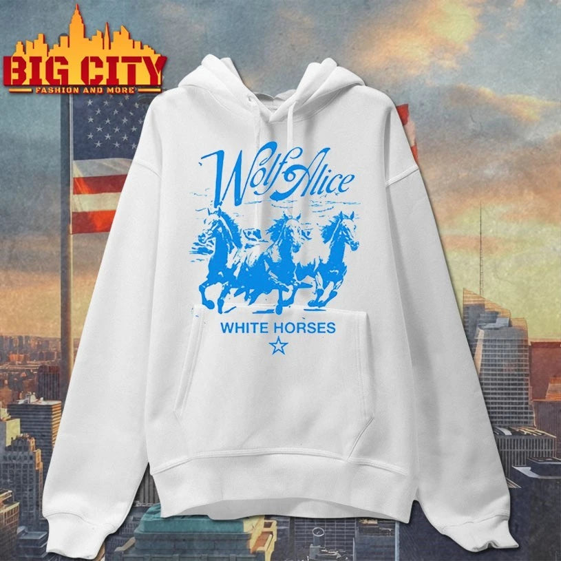 Wolf Alice White Horses - Adult & Kids T-Shirts, Sweatshirts & Hoodies apparel design preview 2
