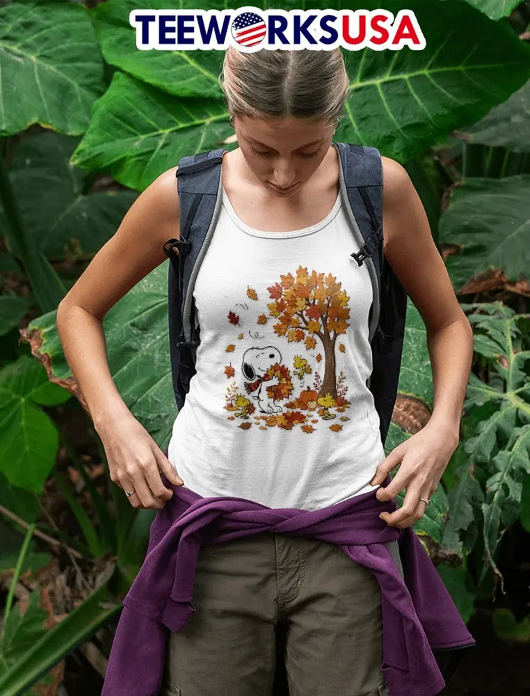 Snoopy Autumn Vibes Fall Season - Adult & Kids T-Shirts, Sweatshirts & Hoodies apparel design preview 4