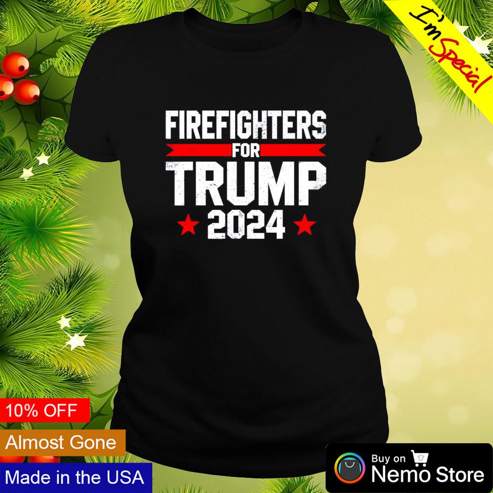 Firefighters for Trump 2024 - Adult & Kids T-Shirts, Sweatshirts & Hoodies apparel design preview 3