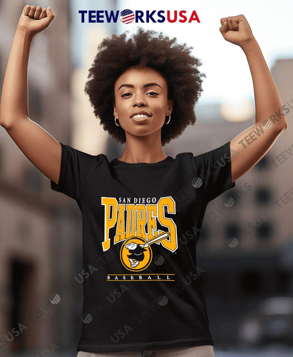 San Diego Padres Baseball Logo Graphic 2025 - Adult & Kids T-Shirts, Sweatshirts & Hoodies apparel design preview 7