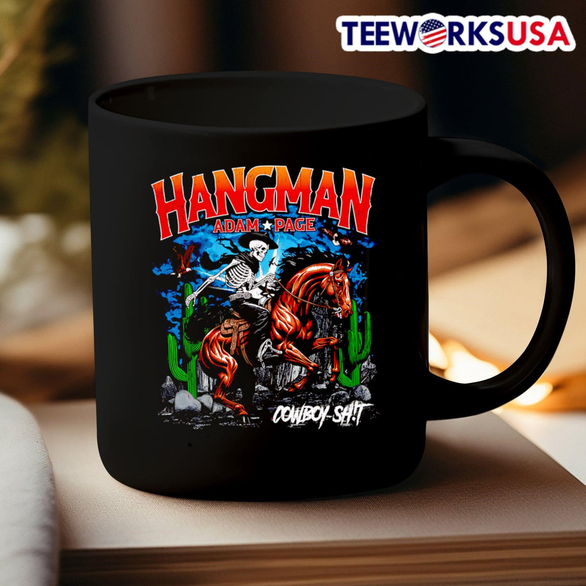 Hangman Adam Page Cowboy Shit Forever - Adult & Kids T-Shirts, Sweatshirts & Hoodies apparel design preview 3