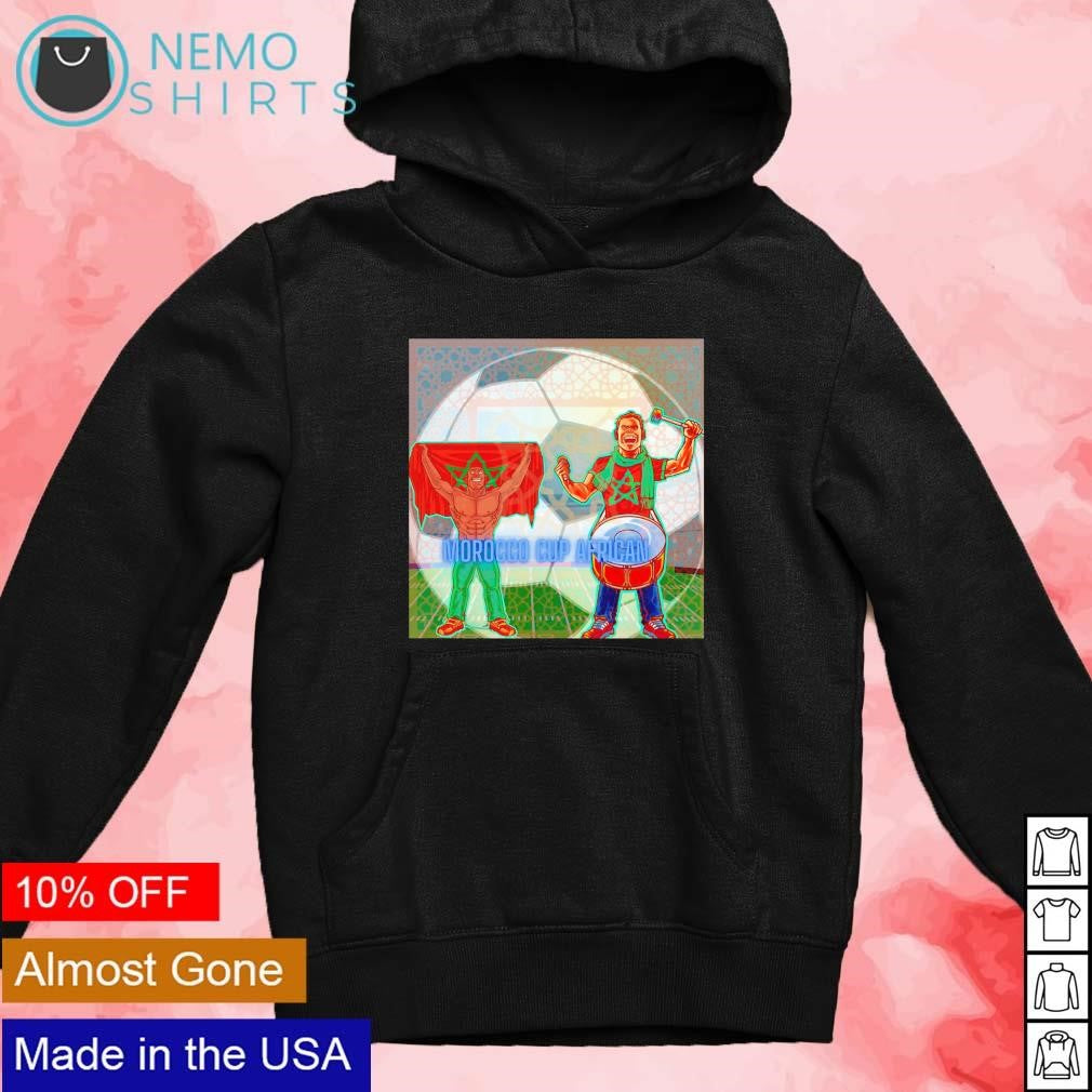 Morocco fans in African Cup - Adult & Kids T-Shirts, Sweatshirts & Hoodies apparel design preview 4
